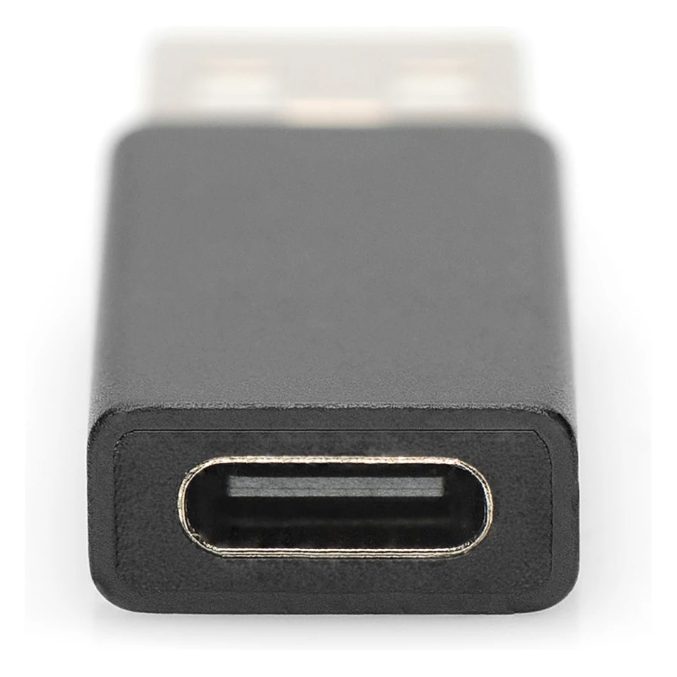 Adaptador USB-A para USB-C, vista em perspetiva