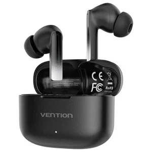Auricular Bluetooth Vention ELF E04 com Estojo de Carregamento - Preto