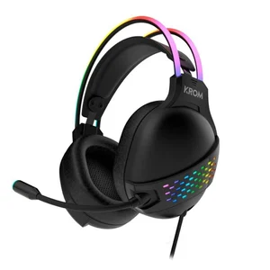 Auscultadores Krom KLAIM RGB Gaming Preto