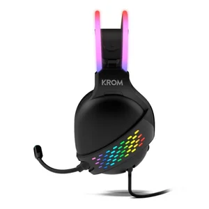 Auscultadores Krom KLAIM RGB Gaming Preto, imagem 2