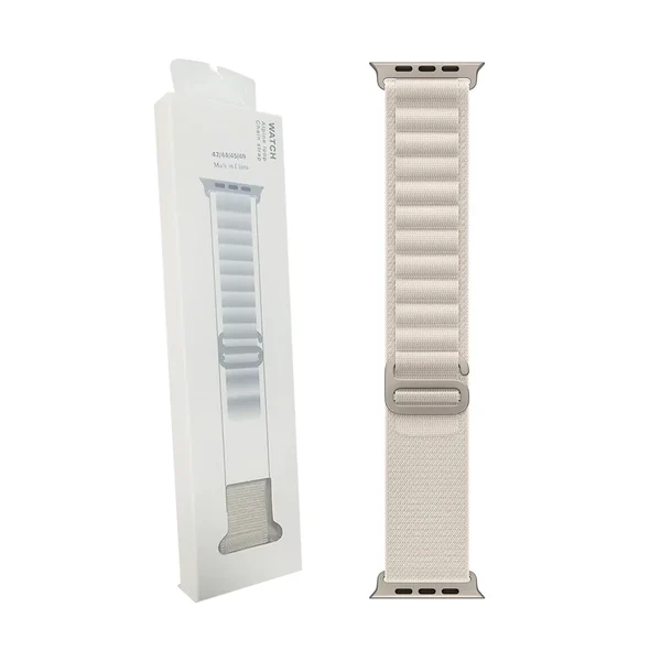 Bracelete de Smartwatch Alpine Loop 42/44/45/49mm Prata