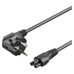 Cabo de alimentação Vention ZCKBAC com ficha Schuko dobrada e conector C5 em forma de trevo