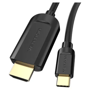 Cabo USB-C para HDMI Vention CGUB com a ficha HDMI grande e a ficha USB-C
