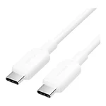 Cabo USB-C para USB-C Vention TRCWF branco, com as duas fichas à vista