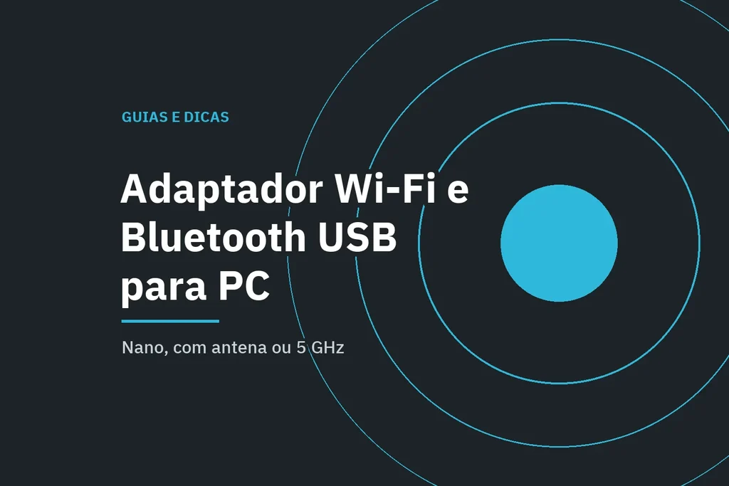 Adaptador Wi-Fi e Bluetooth USB para PC