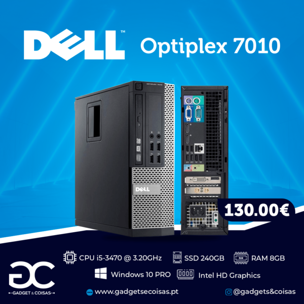Dell Optiplex 7010 W10 Pro - Gadgets &Amp; Coisas