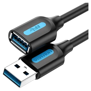 Extensão USB 3.0 Vention CBHBH com ficha USB-A macho e tomada USB-A fêmea