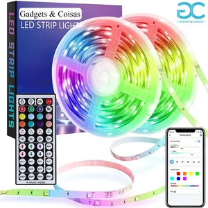 Fita LED RGB 15m App RociLife Bluetooth e Música