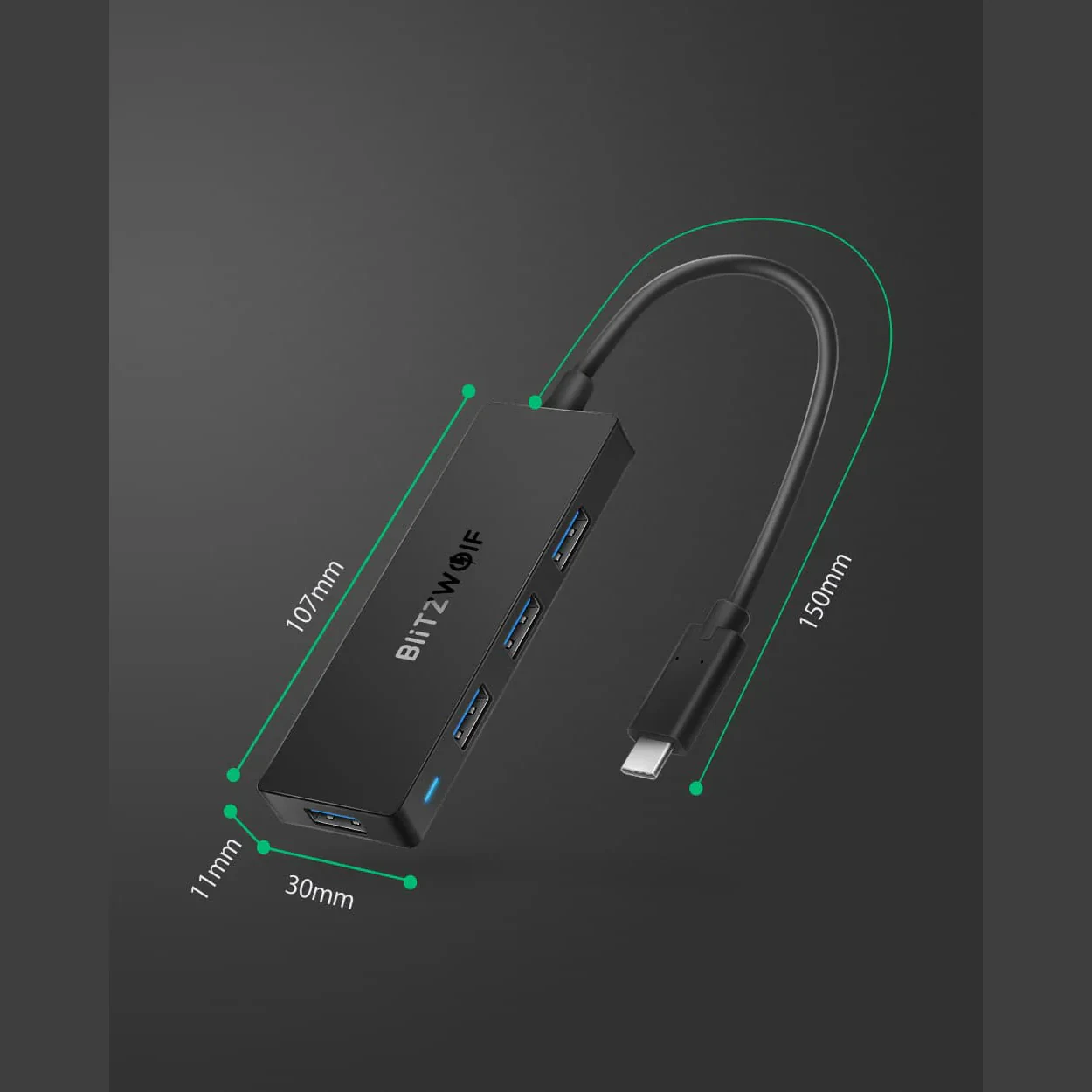 Hub USB-C BlitzWolf USB 3.0, imagem 5