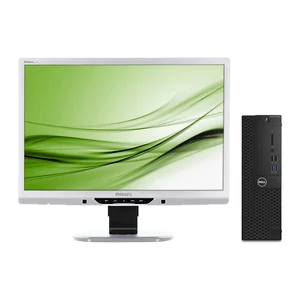 Kit Dell OptiPlex 3050 SFF com monitor Philips Brilliance 225B2 de 22 polegadas