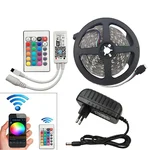 Kit Fita LED RGB 5 Metros + Controlador WiFi (Pack completo)