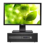 Kit computador HP EliteDesk 800 G2 SFF com monitor Dell P2211H de 21,5 polegadas