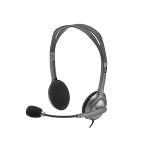 Auscultadores Logitech H110 com microfone, vista frontal