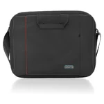 Mala Aisens ASBG-BC023-BK preta com risca vermelha, de frente