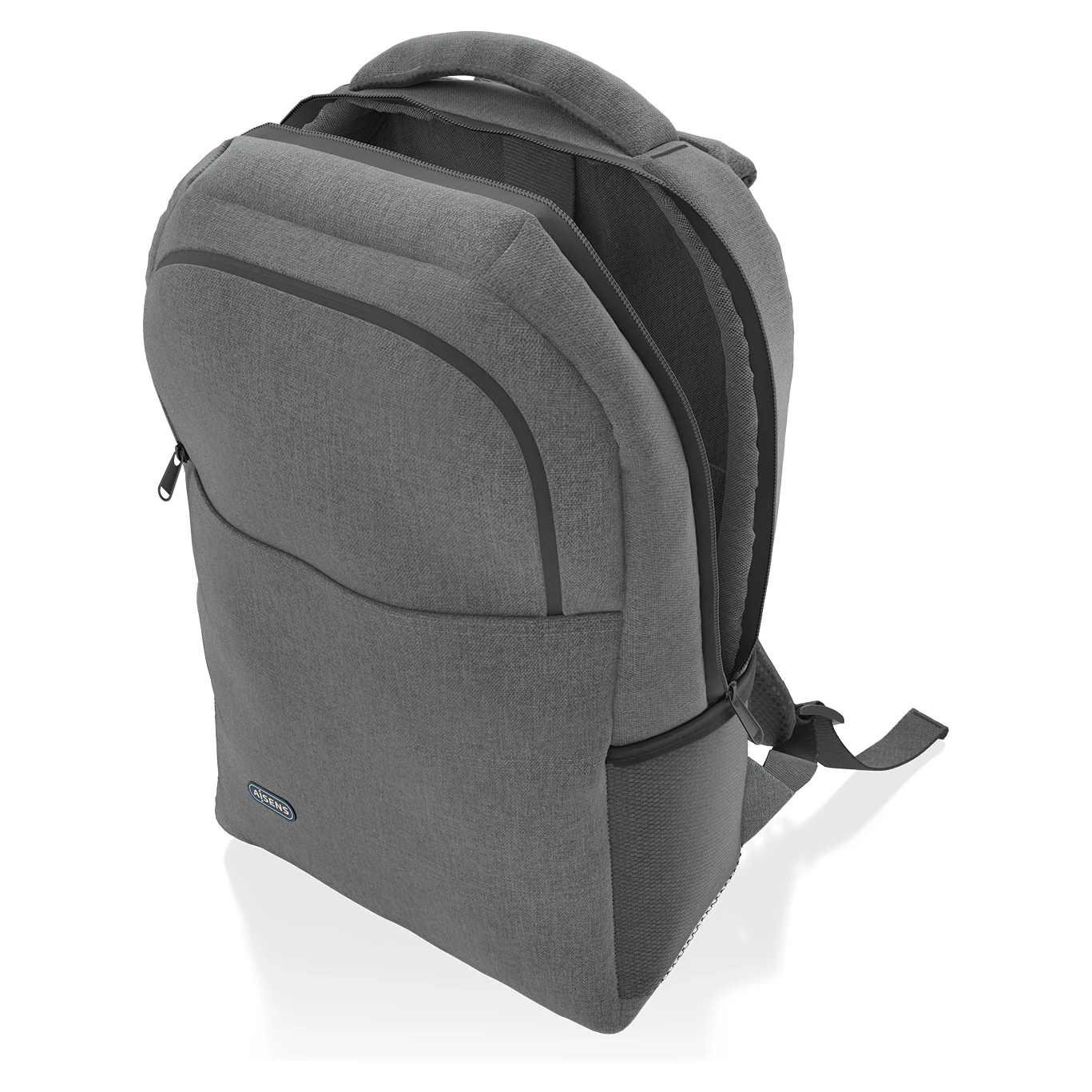 Compartimento acolchado aberto da mochila Aisens ASBG-BP083-GR