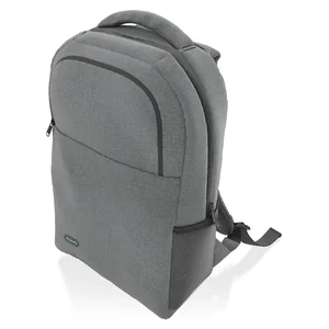Mochila Aisens ASBG-BP083-GR de lado, com bolso lateral para garrafa