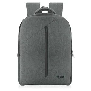 Mochila Aisens ASBG-BP084-GR cinzenta para portátil de 15,6", vista de frente