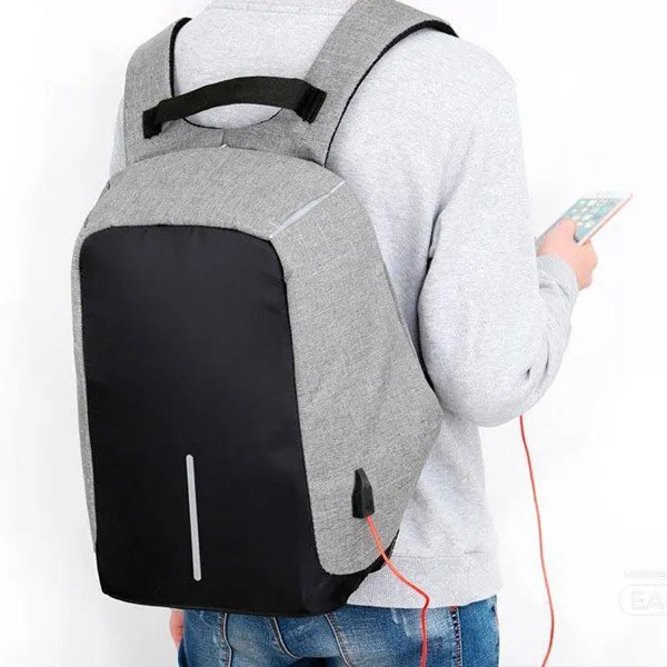 Mochila anti-roubo com porta USB, imagem 7