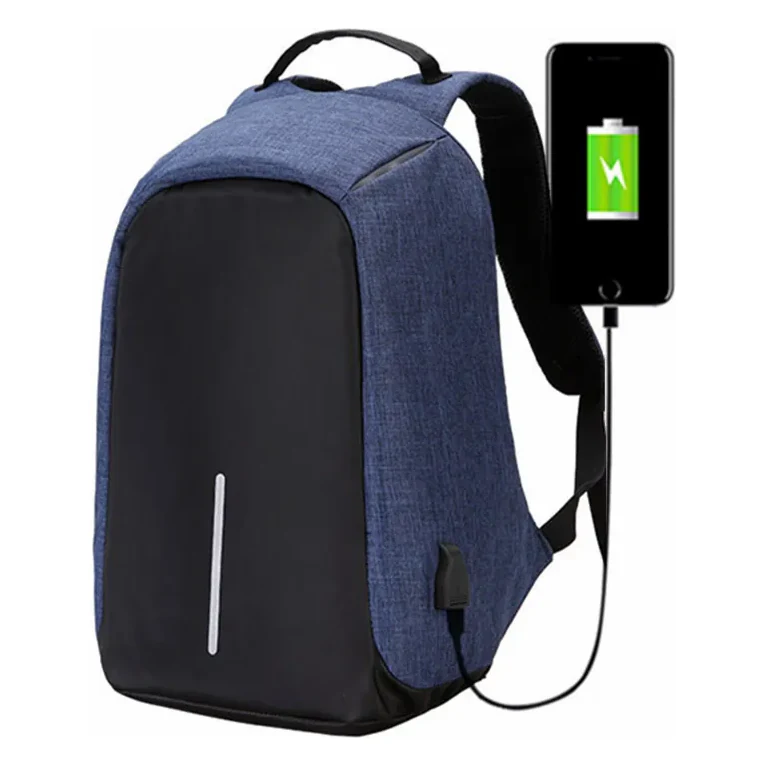 Mochila anti-roubo com porta USB
