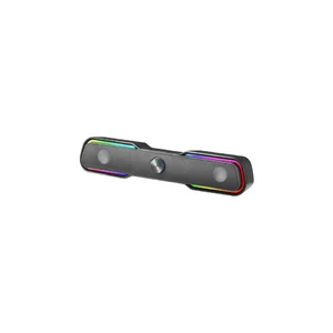Coluna gaming Mars Gaming MSBX preta, vista em perspetiva