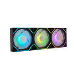 Nox Hummer Pro Link, kit de 3 ventoinhas ARGB de 120 mm, vista de perfil