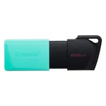 Pen drive Kingston DataTraveler Exodia M 256GB preta e turquesa