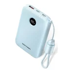 Power Bank Vention Mini 10000mAh 22,5W com Cabo USB-C, azul