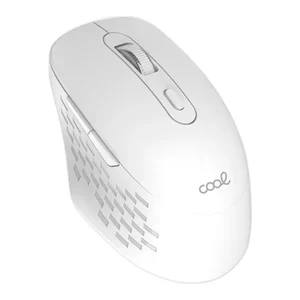 Rato sem fios silencioso COOL 6D branco, vista em perspetiva