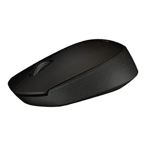Rato sem fios Logitech B170 preto, vista de três quartos