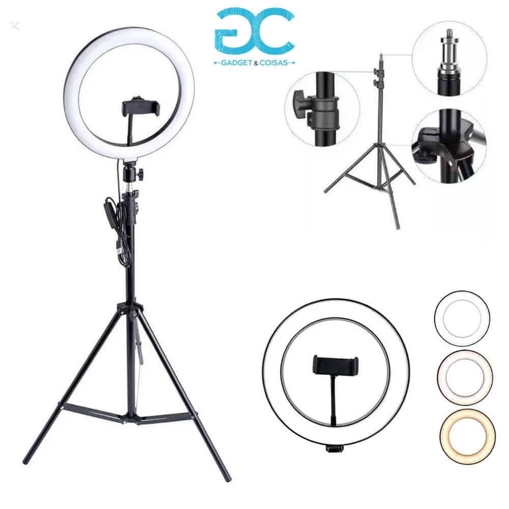 Ring Light Profissional - Kit Completo - Gadgets &Amp; Coisas