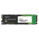 SSD Apacer AS2280P4 M.2 2280 NVMe visto de frente, com etiqueta preta e verde