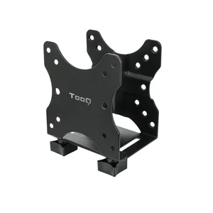Suporte para mini PC TooQ TCCH0001-B preto, vista em perspetiva